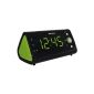 Karcher UR 1040 G watches Radio (PLL radio, temperature display, dual alarm) black / green (Electronics)
