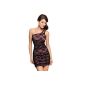 Sexy Fitted lace mini dress lace Asymmetric underlaid evening dress cocktail dress in different colors (Textile)