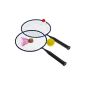 Hudora steel rackets Lot 2 + 2 + flying ball - Random Color (Toy)