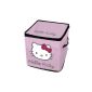 My Note Deco 064401 Hello Kitty Storage Box Cube Foldable Polyester / Polypropylene Rose 29 x 29 x 29 cm (Housewares)
