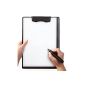 MAGNETOPLAN - magnetized clipboards, magnetic adhesion, black blotters practical and sturdy device with magnetic flap, the 4 integrated magnets set up (Electronics)