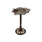 Decorative bird bath made of solid cast iron, bronze color, height 80cm, weight 11kg, 48cm in diameter, birdbath feeder (Misc.)