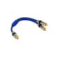 InLine 89927P Premium Y-cable (1x RCA jack to 2x RCA plug, 0.25m) (Accessories)