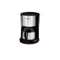 Traditional filter coffee machine with thermos