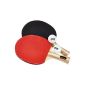 Idena 7429837 - Table Tennis Turnierset, 2 bats, 2 balls, shell, assorted colors (Toys)