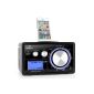 Auna Musio WiFi Internet Radio - Station iPod Universal Dock - to use as a network drive and as alarm clock with 5 alarms (PLL Radio Tuner, 12500+ resorts, AUX) - Black (Electronics)