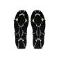 Snow chains for shoes SHOE SPIKES SPIKES slip with 8 tines color black (Textiles)