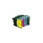 24 XL cartridges compatible for Brother LC980 LC1100 MFC 5895CW (6x black & each 6x Cyan Magenta Yellow) (Office supplies & stationery)