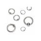 CULT PIERCING - Piercing clamp ball ring captive bead ring from surgical steel (Misc.)