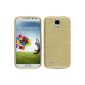 Silicone Case for Samsung Galaxy S4 - brushed gold - Cover PhoneNatic ​​Cubierta (Wireless Phone Accessory)