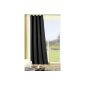 Opaque curtains with eyelets, black-out curtains, thermal curtains, blackout curtain, HxW 245x135 cm (BLACK) TOP QUALITY -Einführungsaktion-