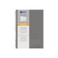 Avery 7012 paper cover notebook notizio, double spiral, lined, A4, 90 g / m², 80 sheets, light gray (Office supplies & stationery)
