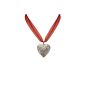 Alpenflüstern Ladies Organza Necklace Amulet Heart red DHK08000020 (jewelry)