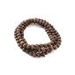 Cameleon-Shop - Wood necklace - Length 87 cm - Beads - Brown (Jewelry)