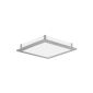 Eglo wall ceiling lamp LED model Auriga / in frosted nickel colored steel and frosted glass / 1 x 18 W LED 1330lm, warm white / inclusive bulbs / protection class 2 / 38.5 x 38.5 cm / 6.5 cm projection 91684 (household goods)