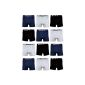 3 or 6 pack boxer shorts cotton NAFT Men's Boxer Briefs Underpants Black Blue Grey - sockenkauf24 (Textiles)