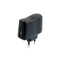 Gino AC 110V-240V to DC 5V 1.5A 1500mA USB to 2 Pin EU Plug Power Adapter Charger (Electronics)