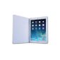 Caseflex iPad Cover Air Case White PU Leather Case Support (Wireless Phone Accessory)