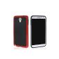 MOONCASE TPU Silicone Gel Case Cover Shell Case Cover For Samsung Galaxy Note 3 N7505 Lite / Neo N750 Red Black (Wireless Phone Accessory)