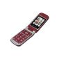 Olympia big button mobile phone, seniors mobile phone, SOS button, incl.  Charger, model Becco, red (Electronics)