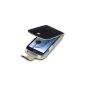 Samsung Galaxy S3 i9300 TERRAPIN GENUINE LEATHER Case Cover in black, QUBITS Retailverpackung (Wireless Phone Accessory)
