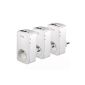 Lea 491976 Pack of 3 Ethernet Powerline Adapter 200Mbps Powerline HomePlug Turbo (Personal Computers)