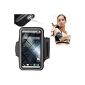 Bracelet for sports and jogging HTC One M7 with compartment for keys and scratch practice by Digital Black Bay (Electronics)