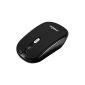 Perixx PERIMICE-710B, Notebook Wireless Mouse - Black - 2.4 GHz - Up to 10 meter range - Nano Receiver - On / Off Switch - Optical sensor with adjustable 1000 / 1600dpi - Energizer Batteries-Rubber painting surface (Accessories)