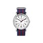 Timex - T2N747D7 - Weekender - Mixed Watch - Analogue Quartz - White Dial - Bracelet Nylon Blue / Red (Watch)
