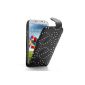 iProtect PU Leather Flip Case Samsung Galaxy S4 Case Strass (Electronics)
