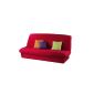 Cover quilted red sofa bed ESSENTIAL