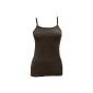 Ladies cotton vests thin belt scoop-neck stretch camisole - sizes & colors (Vest Ladies Thin Strap) Ref: 2247 (Textiles)