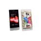 Me Out Kit FR - Sony Xperia P Android - Strong Faceplate Plastic Solid - Colorful Butterfly (Wireless Phone Accessory)