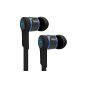 deleyCON SOUND TERS S5 - Earphones - Extremely light premium in-ear headphones - for all mobile devices / smartphones / MP3 Player - Black (Personal Computers)