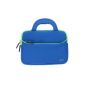 Evecase case with neoprene handle (265x200x20mm) - Blue and Green Tablet 8.9 to 10.1 inches (Personal Computers)