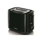 PHILIPS - HD2595 / 90 - Toasters Daily, black, 2-slot, 800W, warm pastries, stop button, crumb tray (Kitchen)