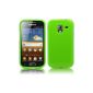 PrimaCase - Green - Opaque TPU Silicone Case for Samsung Galaxy Ace 2 i8160 (Electronics)