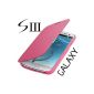 Flip Case Samsung Galaxy S3 Neo Gt - i9301i Hard Case Cover Pink (Electronics)