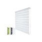 Duo-blind Klemmfix without drilling double blind with clamping carrier (WxL) 160 x 150 cm White