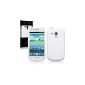 TPU Gel Skin Mobile Phone Case Case Case Case for Samsung Galaxy S3 Mini i8190 White (Electronics)