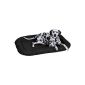 In and outdoor dog bed XL 100 x 73cm Black Oval Waterproof Dog Sofa Dog Basket (Misc.)