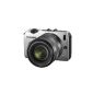 Canon EOS M compact system camera (18 megapixels, 7.6 cm (3 inch) display, Full HD, touch screen) Kit includes the EF-M 18-55mm 1:. 3.5-5.6 IS STM and Speedlite 90EX silver (Electronics)