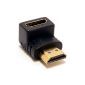 HDMI Male To Female 90 Degree Right Angle Adapter (Electronics)
