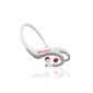 Fitness Bluetooth headset / stereo headset sport of GOgroove with integrated microphone for Samsung Galaxy S6, Motorola Moto E, Microsoft Lumia 640, Bluevibe F1t (White / Red) (Personal Computers)