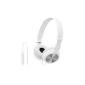 Sony DR-ZX301 headphones with integrated remote control for iPod / iPhone / iPad White (Electronics)