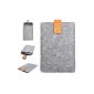 Inateck Kindle Paperwhite Protector Case Felt Sleeve for Amazon new Kindle Paperwhite 2015 300 PPI 3rd Gen / 2014/2013/2012, and Kindle Fire HD 6 [20 cm x 14 cm, closing with pushbutton, gray] (Electronics)