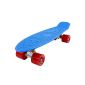 FunTomia® Mini Board Skateboard 57cm with or without LED light wheels incl. ABEC-11 bearings in different colors to choose from (equipment)