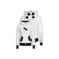 Eight2Nine Ladies Teddy fleece panda with ears and Bommel by Sublevel ...