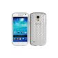 Luxburg® Case Cover Samsung Galaxy S4 Mini TPU Silicone case White Rock Crystal