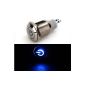 COLEMETER® Push Button Switch LED lighting 12V 3A Blue Stickers
